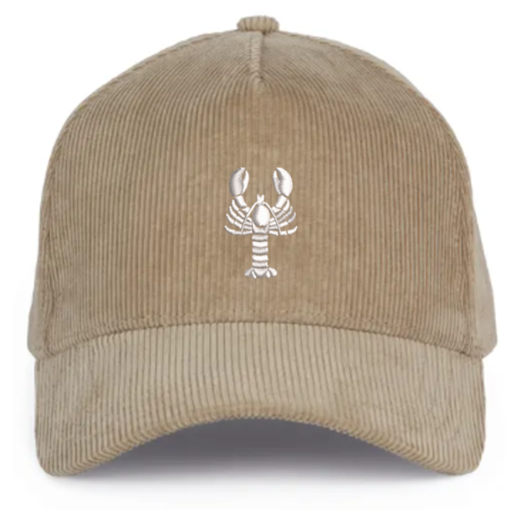 Casquette en velours côtelé Homard