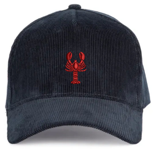 Casquette en velours côtelé Homard