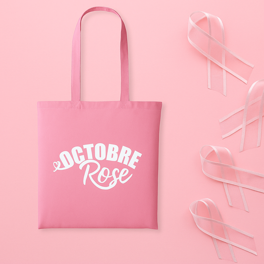 Tote Bag Octobre Rose Ruban