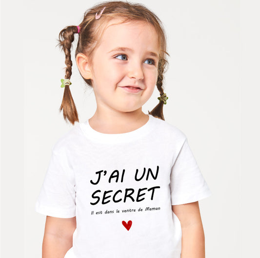 T-shirt enfant “J’ai un secret”